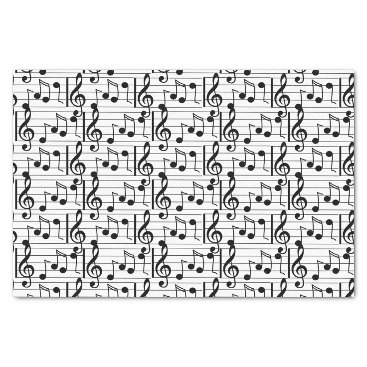 Music Note Tissue Paper Zazzle