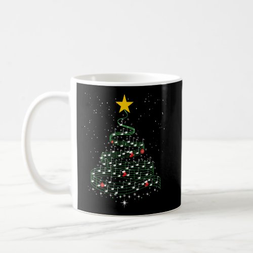 Music Note Tree Wish You A Merry Christmas Gift Mu Coffee Mug