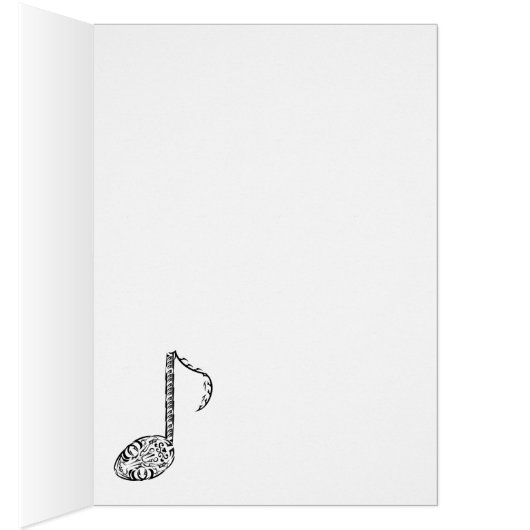 Music Note Tribal Design (Inside (Right))