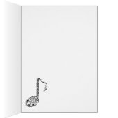 Music Note Tribal Design Cards (Inside (Right))