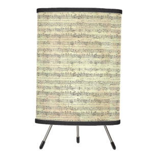 Music Note Tripod Table Lamp Music Theme