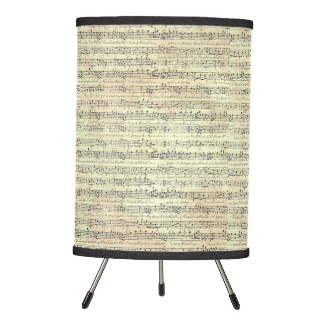 Music Note Tripod Table Lamp Music Theme (Front)