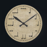 Music Note Wall Clock<br><div class="desc">A unique music note decorative wall clock. A great addition to any home,  office or classroom. Also makes a great gift idea.</div>