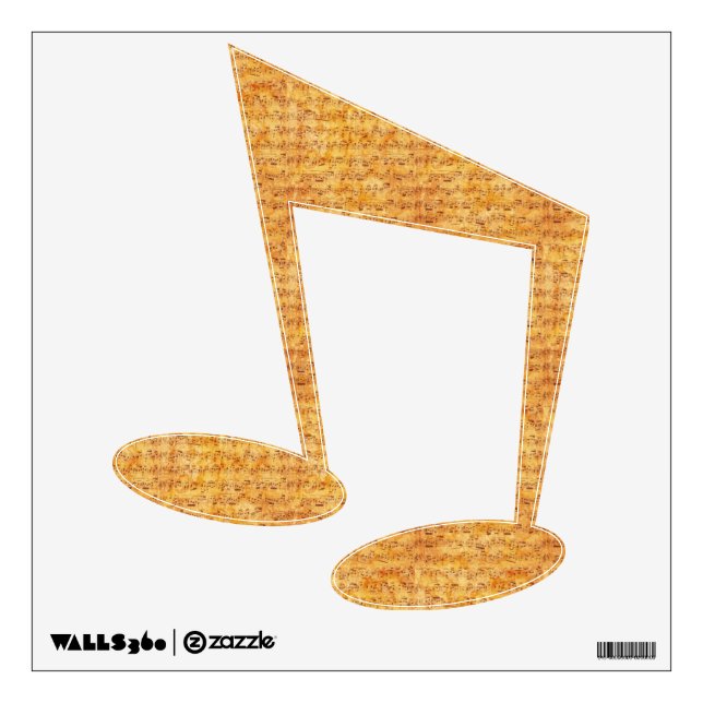 Music Note Wall Sticker (Front)