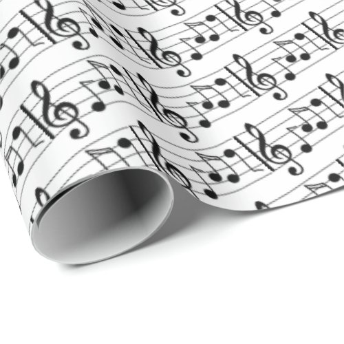 Music Note Wrapping Paper
