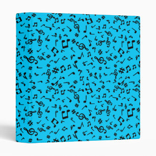 Music Notes 3 Ring Binder