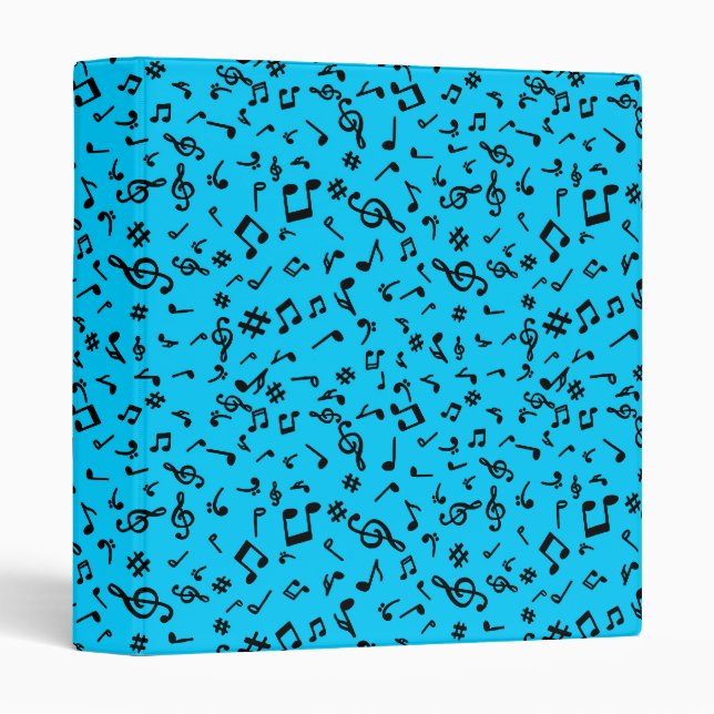 Music Notes  3 Ring Binder (Front/Spine)