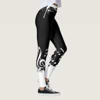 Music Notes Abstract Leggings