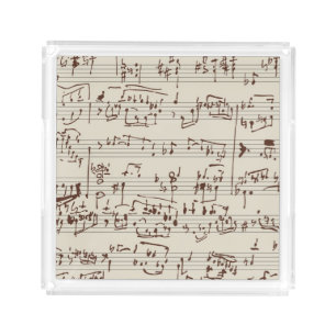 Music notes acrylic tray