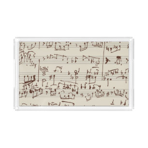 Music notes acrylic tray
