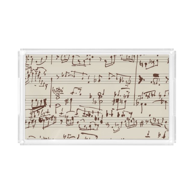 Music notes acrylic tray (Front)