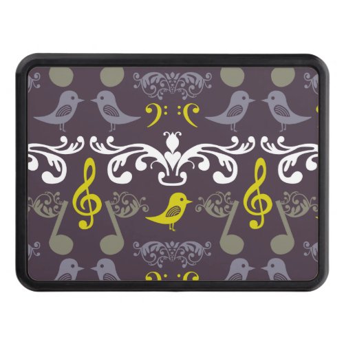 Music Notes and Birds Hitch Cover
