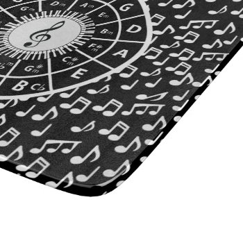 Music Notes And Circle Of Fifths Cutting Board by giftsbonanza at Zazzle