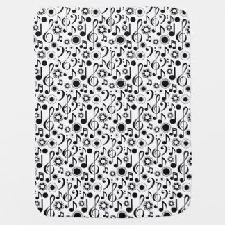 Music Notes and Clefs Baby Blanket