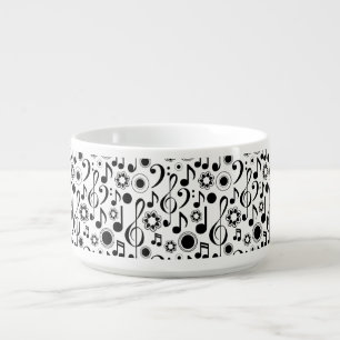 Music Notes and Clefs Bowl