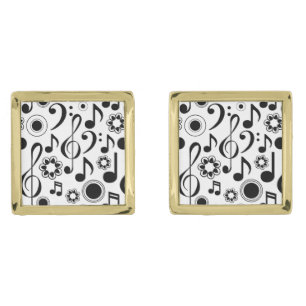 Music Notes and Clefs Cufflinks