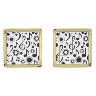 Music Notes and Clefs Cufflinks