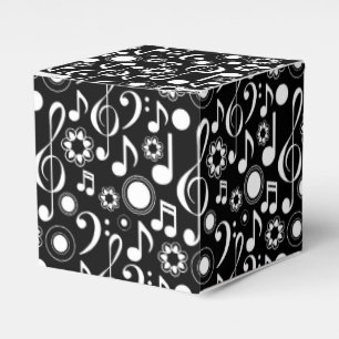 Music Notes and Clefs Favor Boxes