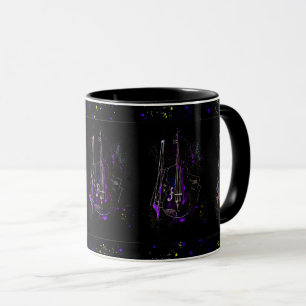 Music Notes And Double Bass Mug