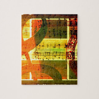 Music Notes and Guitar Jigsaw Puzzle