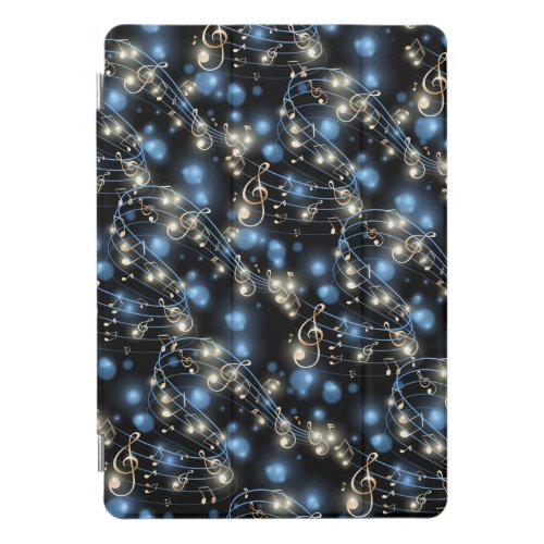 Music Notes and Holiday Party Lights iPad Pro Cover