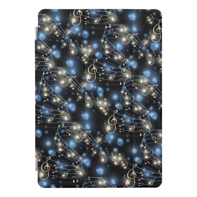 Music Notes and Holiday Party Lights iPad Pro Cover (Front)