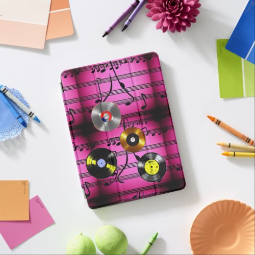 Music Notes and Records iPad Air Cover