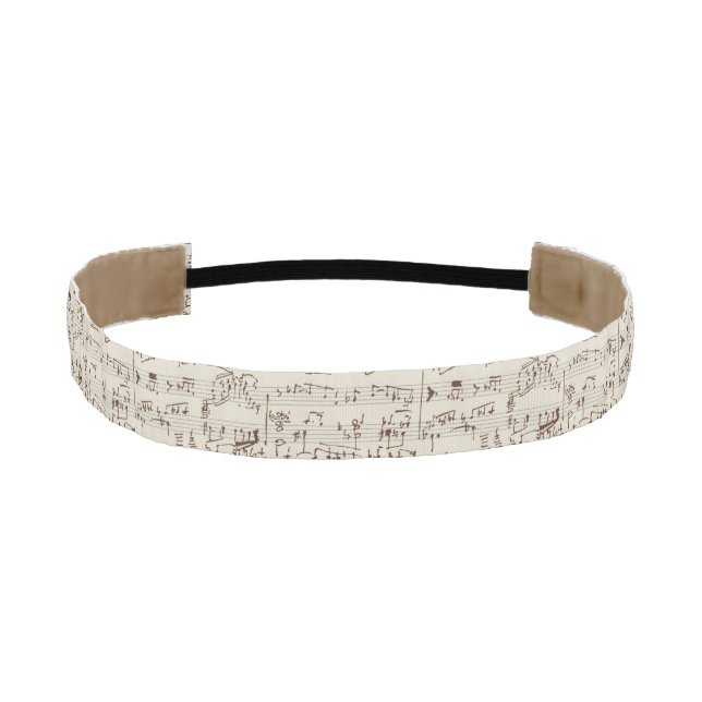 Music notes athletic headband (Front)
