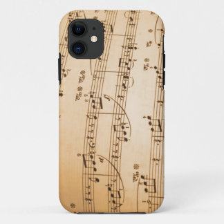 Music Notes Background iPhone 11 Case