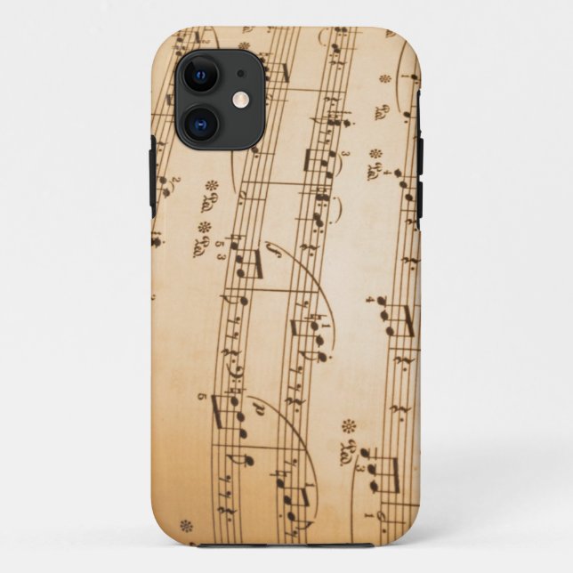 Music Notes Background Case-Mate iPhone Case (Back)
