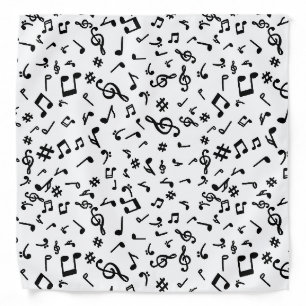 Music Notes Bandana