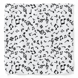 Music Notes Bandana