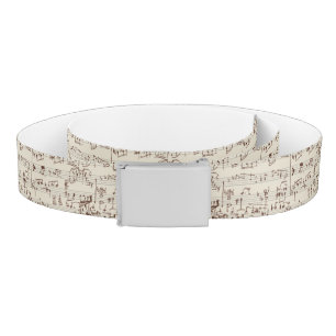Music notes belt
