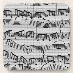Music Notes Beverage Coaster