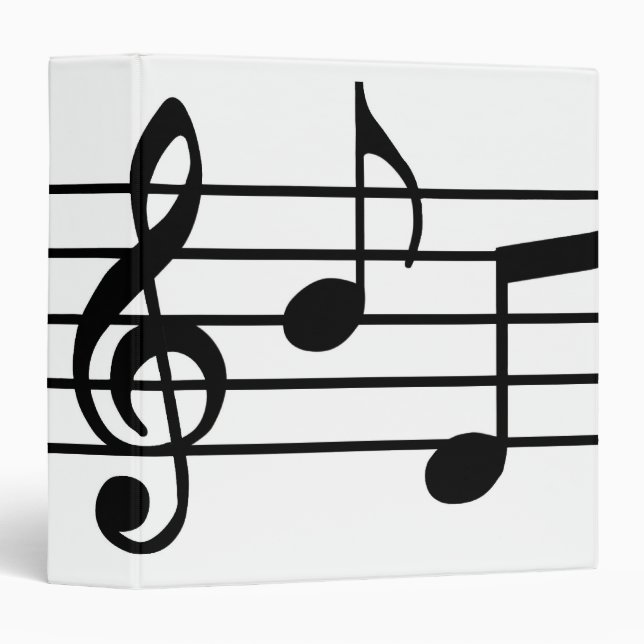 Music Notes Binder (Front/Spine)