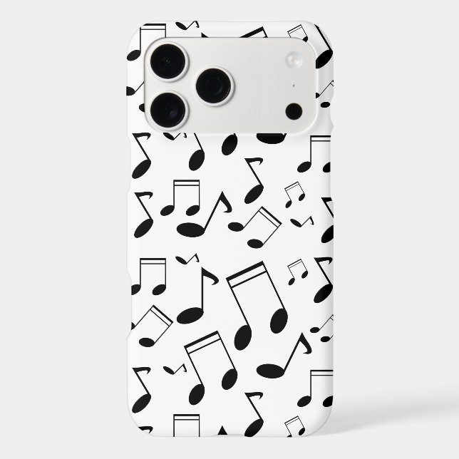 Music notes black Case-Mate iPhone case (Back)