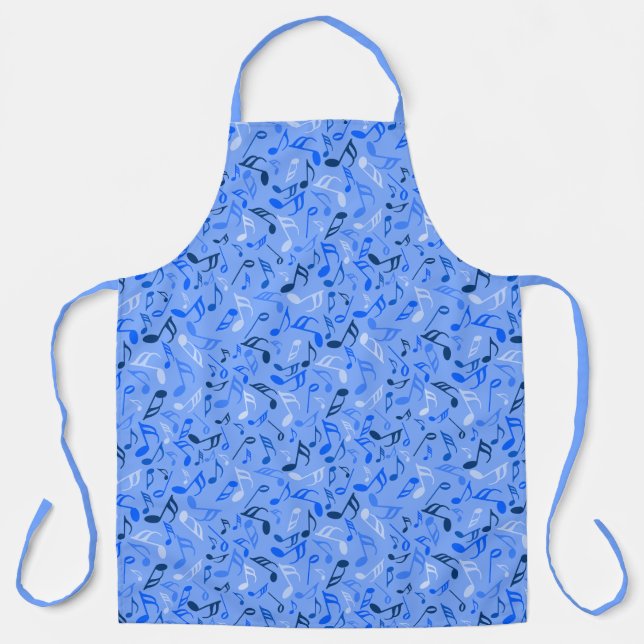 Music Notes Blue Apron (Front)