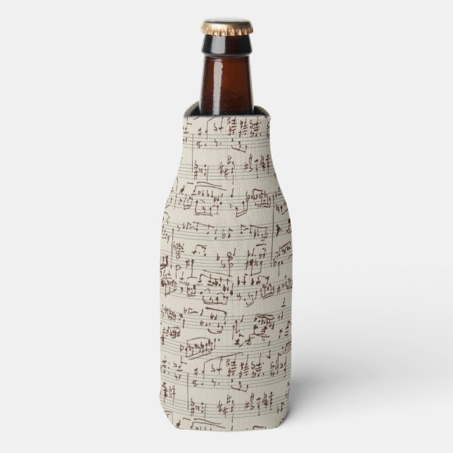 Music notes bottle cooler (Bottle Front)