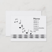 Music Notes Business Card (Front/Back)