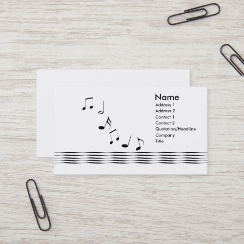Music Notes - Business Business Cards