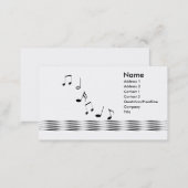 Music Notes Business Card (Front/Back)