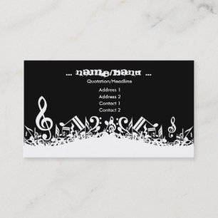 Music notes Business card