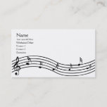 Music Notes Business Card at Zazzle