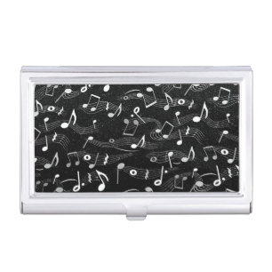 Music Notes Business Card Holder