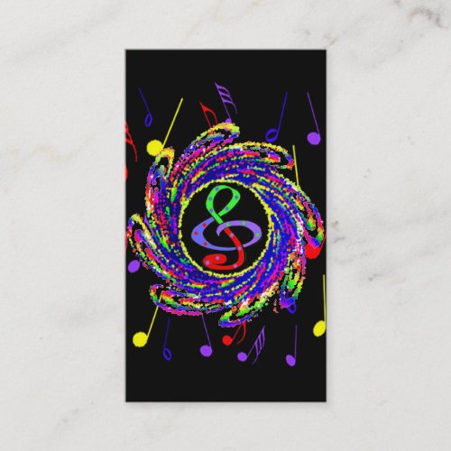 Music Notes Business Cards