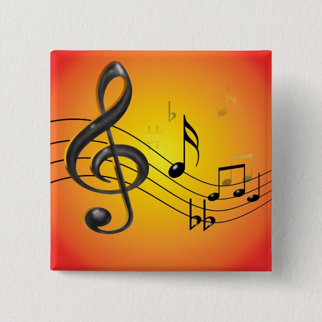 Music Notes Button (Front)