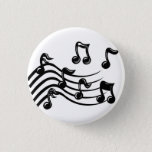 Music Notes Button at Zazzle