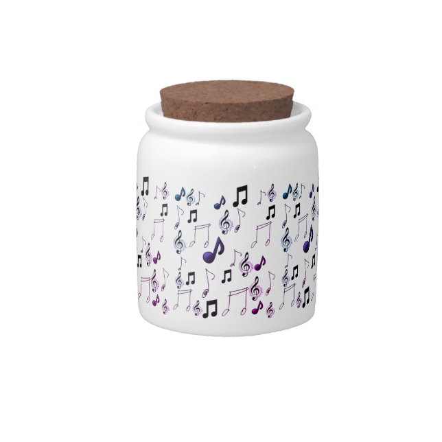 MUSIC NOTES CANDY JAR (Front)