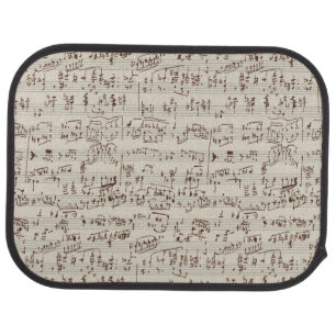 Music notes car floor mat