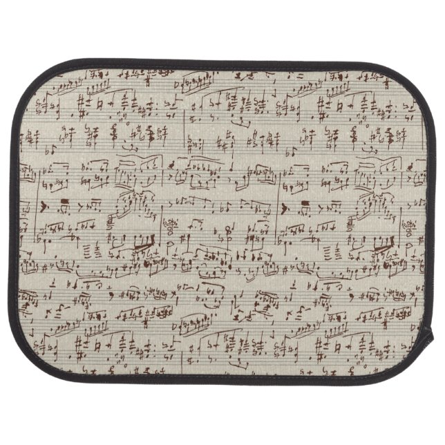 Music notes car floor mat (Rear)